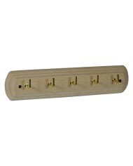APPENDITUTTO ADESIVO IN LEGNO 5 posti - pz. 1